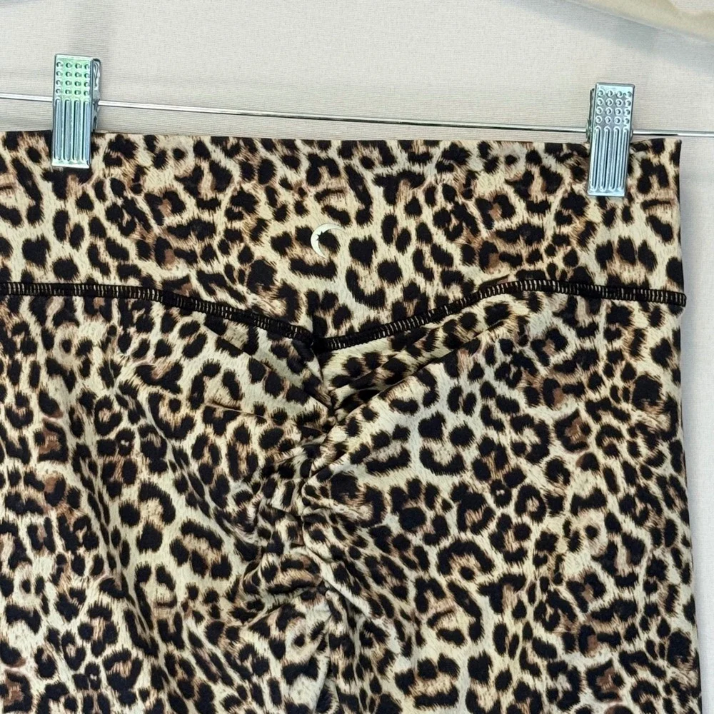 ZYIA Active‎ Leopard Print High Waisted Athletic Leggings Women's Size 6-8